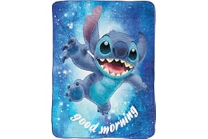 ‎BERONAGE BERONAGE Disney Lilo & Stitch Wohndecke Out of The World 150x200 cm 100% Polyester Flauschige Flanell Fleece Kuscheldecke Sofa Decke Kinder Erwachsene Cartoon Anime