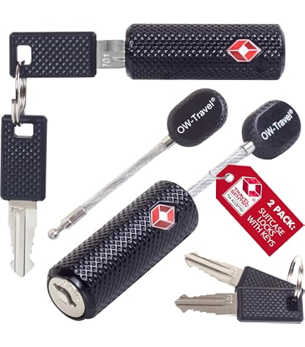2 chiavi per chiavi per bagagli master TSA002, serrature universali