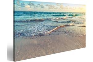 islandburner Cuadro Moderno en Lienzo Colorido Amanecer Paisaje Costa Atlántica República Dominicana Punta C Cuadros Decoracion Cocina Salon