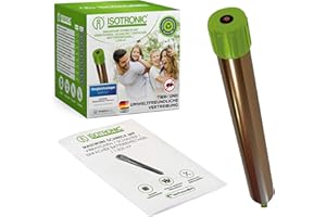 ISOTRONIC® Mole Scarer, Effective Vibrasonic Deterrent Against Mole, Mouse, Rat, Ant, Vole, Snake - High Frequency Outdoor Repeller - Pack of 1 Pcs.
