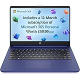 HP Laptop PC 14s-dq0033sa | Intel Celeron N4120 Processor | 4GB RAM | 128GB SSD | 14 inch HD 16:9 display | Windows 11 Home i