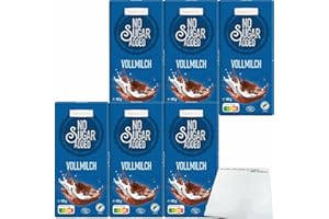 Frankonia Chocolat No Sugar Added Vollmilch Schokolade glutenfrei 6er Pack (6x80g Tafel) + usy Block