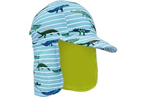 Gifts Treat Kids Legionnaires Hat, UPF 50+ Sun Protection Swim Cap Flap Hat for Kids, Quick Drying Boys Sun Hat with Neck Protection for Beach Seaside Pool