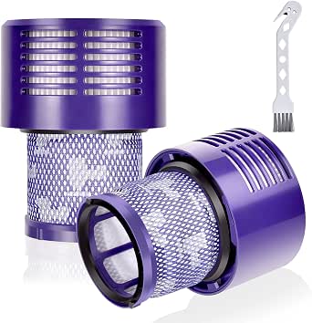 V10 Filtro per Dyson 2 Pezzi Filtri di Ricambio per Dyson V10 SV12 Cyclone  Animal Absolute Aspirapolvere Parte di Ricambio Filtro Lavabile Motorhead  con Spazzola di Pulizia Sostituire # DY-969082-01 : Amazon.it