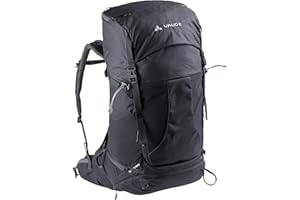 VAUDE Wanderrucksack Brenta 44+6l, wasserabweisender Rucksack Damen & Herren, komfortabler Trekkingrucksack mit integrierter Regenhülle, praktische Fächeraufteilung