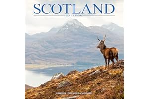 Scotland Calendar 2024 | Square Travel Wall Calendar - 16 Month