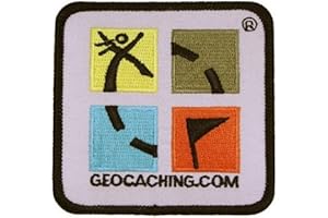‎GEO-VERSAND GEO-VERSAND Retro Patch - Aufnäher Farbiges Geocaching Logo, mehrfarbig, 10875