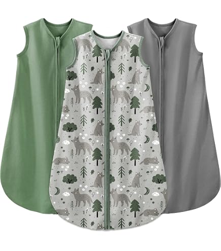 Nyte Nyte Baby - 2.5-TOG Green, 6 to 12 Months, Sleeveless Sleep Sack, Imported Baby & Toddler Sleeping Sack, Breathable Sleep Sack, Adjustable Feet Cuffs & Anti-Slip Grip