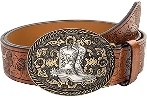 INOGIH Cintura in pelle con doppia passante, stile punk, con catena, per jeans, abiti da donna