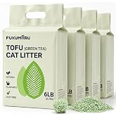 FUKUMARU Tofu Cat Litter 10.8 kg &ndash; Clumping Cat Litter, Odor Control with Green Tea Scent, Dust Free and Easy to Agglomerate,