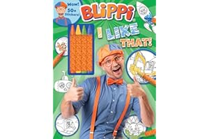 Blippi: I Like That!: Blippi Coloring Book with Crayons