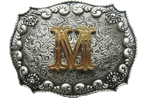 JEAN'S FRIEND JEANSFRIEND also Original Initial Letter M Cowboy Cowgirl Western Hebilla del cinturón Belt Buckle