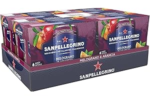 SAN PELLEGRINO SANPELLEGRINO boisson gazeuse aromatisée Melograno & Arancia - 4 packs de 6x33cl