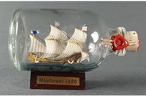 BUDDEL-BINI Mayflower Mini Buddelschiff 50 ml ca. 7,2 x 4,5 cm Flaschenschiff