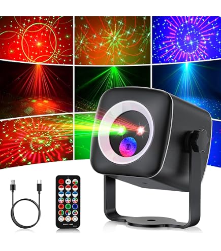 Boule Disco RGB Avec 15 Couleurs - Contrôle Par Musique, Minuterie, Rotation 360° - Pour Fêtes Et DJ