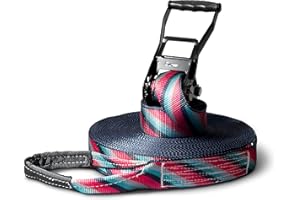 ‎SECOROCO Slackline Set, Lines, 35 m Length, Complete Set for Children, Beginners, Advanced and Professionals, Includes Carry Bag