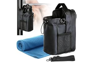 Sadodo Magnetisk sportväska för gym – liten gymväska fäster till träningsutrustning – 25 x 15 x 11 cm väska för män och kvinnor inkl. kylande handduk, mobiltelefonfack och flaskhållare – 2026 –