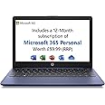 HP Stream Laptop PC 11-ak0029sa - Intel Celeron N4120 Processor - 4 GB RAM - 64 GB eMMC - 11 inch HD 16:9 Display - Windows 11 Home - Royal Blue - Microsoft 365 Personal 12 Months Included