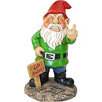 BigMouth Inc Gartenzwerg, lustiger Gartenzwerg Statue Gartendekoration (Go Away)