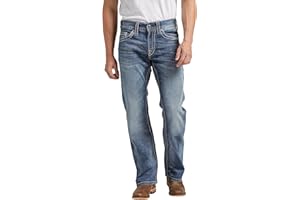 Silver Jeans Dżins męski Zac Relaxed Fit Straight Leg Jeans