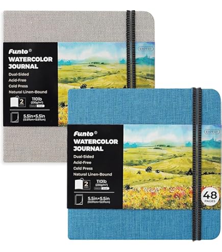 ESCODA Aquarel Papierblok A5 - 14x21 Cm, 200 Gr, 60 Vellen, Fijne Korrel Voor Schetsen En Schilderen