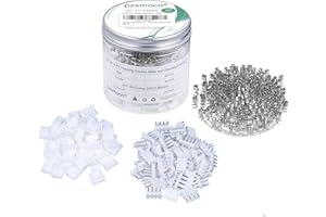 Pzsmocn 300 Pièces JST VH 3,96mm Pitch 4 Broches et Adaptateur Connecteur Mâle/Femelle. 50 Ensembles 3,96mm VH 4 Broches Adaptateur Connecteur Shell Socket Terminal, Femelle Broche Sertir Pin Kit.