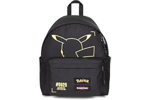 EASTPAK ZAINO DAY PAK'R 24 LITRI COLORE NERO E GIALLO EDIZIONE LIMITATA 2025 TASCA LATERALE PORTA BORRACCIA E TASCA SUL RETRO CON CERNIERA