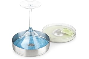 Final Touch Cocktail Rimmer 1 Tier – Girarrosto per vetro in acciaio inossidabile con diametro di 15 cm