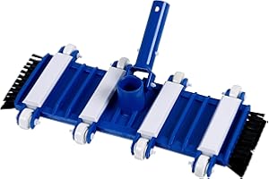 well2wellness ® Aspiradora de suelos de piscina/ Aspiradora de piscina '8-Rad Flex' con cepillos laterales