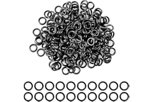 CyeeLife Lot de 200 anneaux en caoutchouc noir de qualité supérieure - Pour tous les filetages 2BA - Accessoires de fléchettes