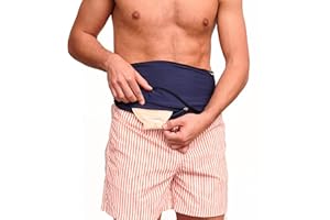 SIIL Stomagürtel Blau Ostomy | Stoma Badegürtel Herren | Stomabutel | Stomabandage