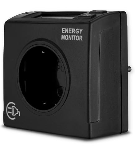 Offgridtec Compteur Électrique Prise Double Tarif – 230V 50Hz, Suivi Conso & Coûts, Écran LCD Inclinable