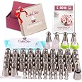 8-teiliges Spritztüllen-Set Aus Edelstahl – Russische Tüllen Für Kuchen-Deko & Blüten