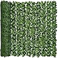 TOMVAES Artificial Ivy Privacy Fence, 1x3 Artificial Hedges Fence and Faux Ivy Vine Leaf Decoration for Outdoor Decor, Garden Decor