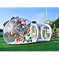 DIXII Inflatable Bubble House, Commercial Grade Tarpaulin PVC Dome Tent for Kids Party, Transparent House for Commercial/Outdoor/Backyard/Garden