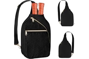 Prokva Women's Pickleball Bag, Pickle Ball Paddle Sling Bag for Sports Accessories & Gear, Patent Design
