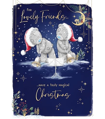 Special Friends Weihnachtskarte Mit Champagner-Motiv – 23x13 Cm, Festlich & Persönlich