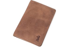 Berliner Bags Porto Porte-Cartes en Cuir avec Protection RFID, Étui Fin et Élégant pour Cartes et Billets, Idéal pour Homme et Femme – Marron