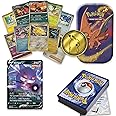 Ultimate Shiny Mini Tin Bundle - 50 Random Cards Guaranteed: 10 Holos, 1 Rare Shiny, 1 Coin & The Toy Box Card - Compatible with Pokemon TCG