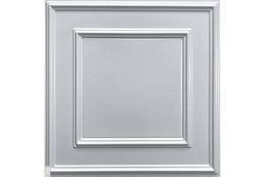 EURODECO 12PCS / 4,3 m² Pannelli da parete 3D in PVC. Piatti da soffitto in plastica DIAMANTE PORTU PALERMO (Palermo White)