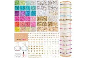 RUBY perlina da 3 mm per braccialetti, 24 colori da infilare, set con lettere, braccialetto fai da te, per collane fai da te, artigianato, bracciali, gioielli