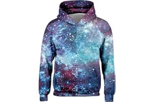 Freshhoodies Sweat-Shirt à Capuche Enfants Imprimé 3D Drôle Manches Longues Poche Capuche Pull pour Garçons Et Filles 5-16 Ans (M-XXXL)