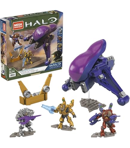 Set Halo Mega Bloks – Covenant Strike (96916) – 97% Complet – Figurines