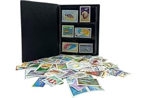 IMPACTO COLECCIONABLES – Collezione di 100 francobolli a Tema Animali Acquatici con Album Incluso (14x18x1cm) | Eleva la Tua Collezione filatelica con Autentici francobolli in Un Album Elegante