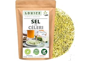 LOUICE Sel au Céleri 100g – L’Assaisonnement Parfait pour Sublimer Vos Plats