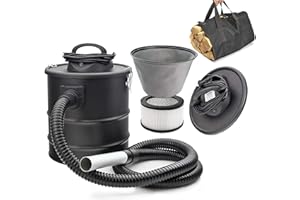 Verda Aschesauger Kaminsauger Ascheschlucker Kaminholztasche Holztragetasche Set Modellwahl (Aschesauger SN2018 + Tasche)
