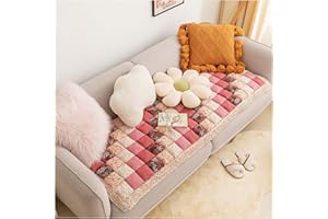 WIWIDANG Garden Chic Cotton Protective Couch Cover, Pet Couch Cover Protector, Anti-Cat Claws Are Machine Washable, Non-Slip And Thickened (B-50 * 160cm)