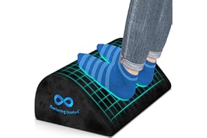 Reposapiés Everlasting Comfort Original de Oficina Ergonómico. Para Trabajo, Oficina en Casa, Gaming. Alivia el Dolor y la Pierna de Apoyo Taburete.