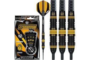 ‎WINMAU Winmau Stratos Dartpfeile-Set, Dual-Core-Dichte, 85 % 95 % Wolfram, weiche Spitze, 18 g oder 20 g
