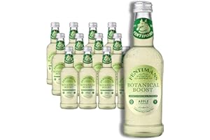 Fentimans Botanical Boost Apple & Elderflower - Botanically Brewed Still Soft Drink - Enriched with Vitamins & Minerals - Gluten-Free and Vegan Friendly Soft Drinks - 12 x 250ml Bottles